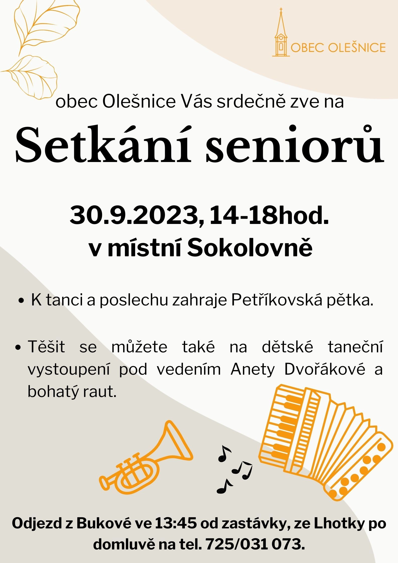 Setkání olešnických seniorů